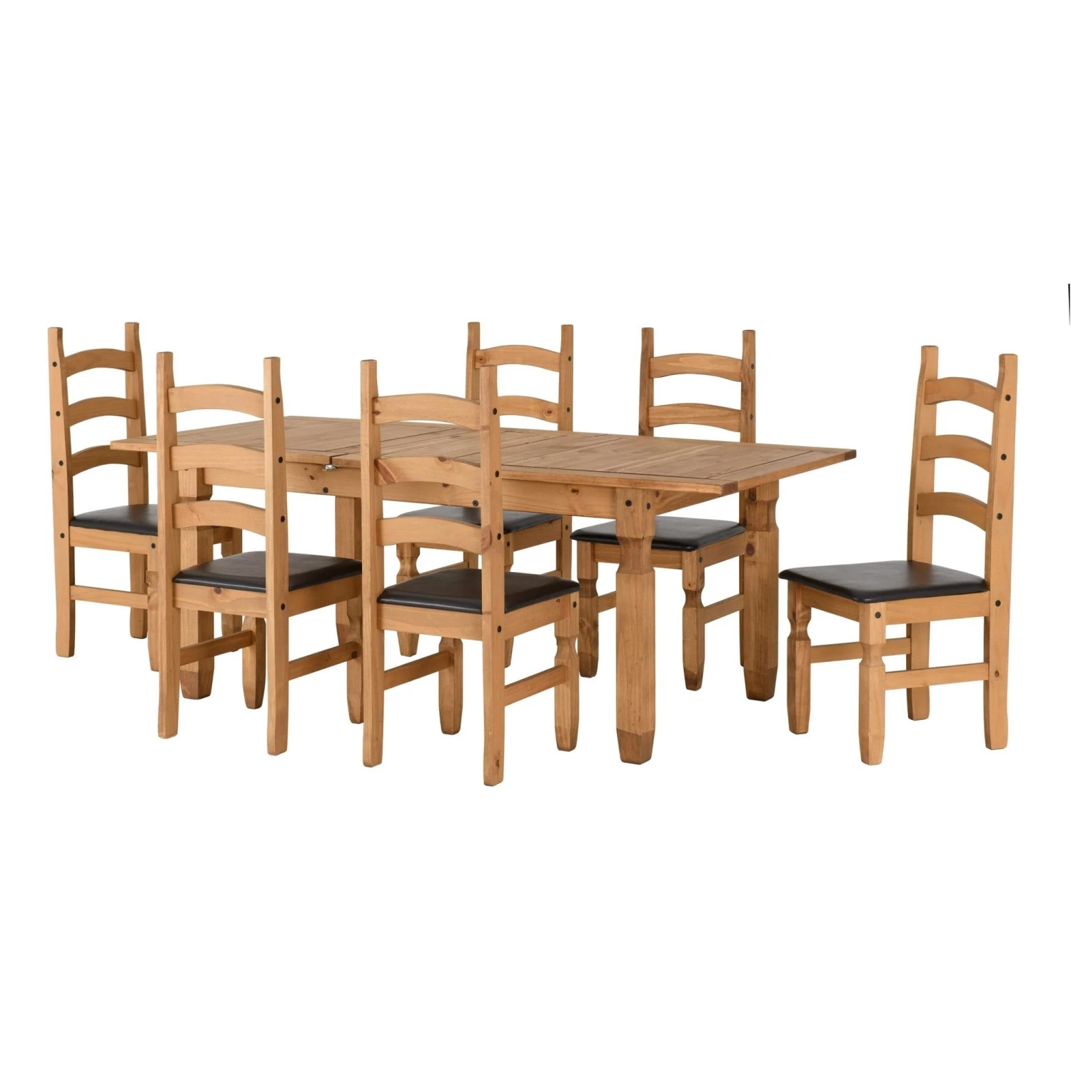 Huxley Pine Extending Dining Set (6 Chairs) 1 Huxley Pine Extending Dining Set (6 Chairs)