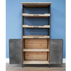 Industrial 3 Tier Metal Display Cabinet 7 Industrial 3 Tier Metal Display Cabinet -Dining Tables Sales industrial 3 tier metal display cabinet p77061 126872 zoom