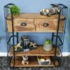 Industrial Mango Wood 2 Drawer Cabinet