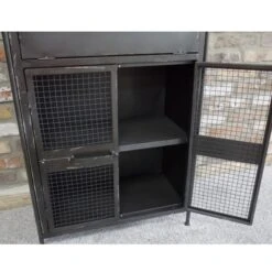 Industrial Style Display Cabinet -Dining Tables Sales industrial style display cabinet p65239 99527 zoom