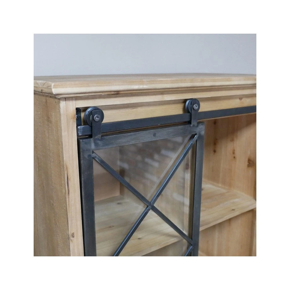 Industrial Wooden Wine Cabinet 6 Industrial Wooden Wine Cabinet - Image 6