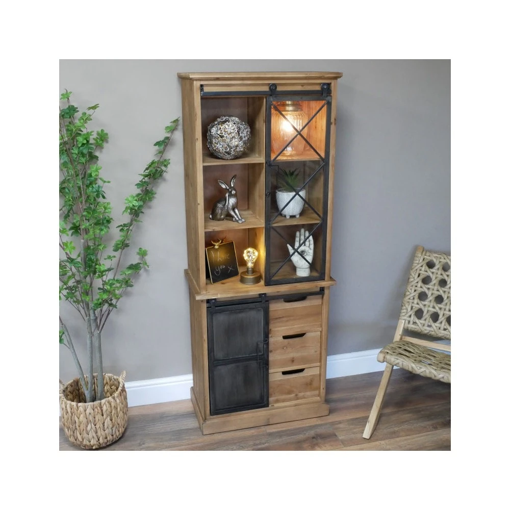 Industrial Wooden Wine Cabinet 7 Industrial Wooden Wine Cabinet - Image 7