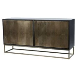Izabella Embossed 4 Door Credenza
