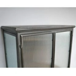 Large Black Metal Industrial Display Cabinet -Dining Tables Sales large black metal industrial display cabinet p66210 97416 zoom