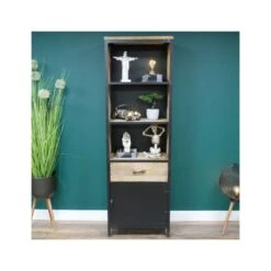 Large Industrial Iron Bookcase / Shelves