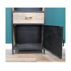 Large Industrial Iron Bookcase / Shelves -Dining Tables Sales large industrial iron bookcase shelves p81141 162119 image