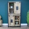 Large Industrial Mango Wood Cabinet