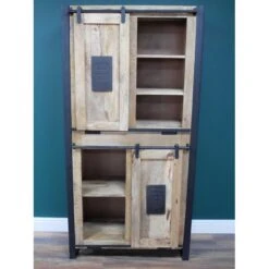 Large Industrial Mango Wood Cabinet -Dining Tables Sales large industrial mango wood cabinet p77307 127853 zoom