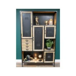 Front Page -Dining Tables Sales large iron mango wood 4 drawers 4 door 3 shelf industrial cabinet p81175 162313 image