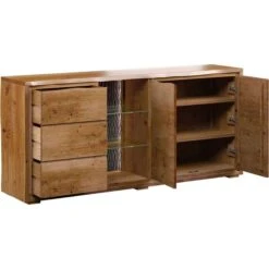 Live Edge Russet Large Sideboard With LED Light -Dining Tables Sales live edge russet large sideboard with led light p81412 164192 zoom