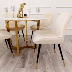 Lucien Gold 1.2 Round Dining Table With Sintered Stone Top -Dining Tables Sales lucien gold 1 2 round dining table with sintered stone top p81900 166488 zoom