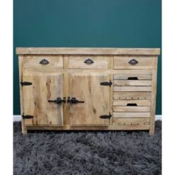 Mango Wood Large Sideboard -Dining Tables Sales mango wood large sideboard p77210 127379 zoom