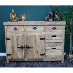 Mango Wood Large Sideboard -Dining Tables Sales mango wood large sideboard p77210 127383 zoom