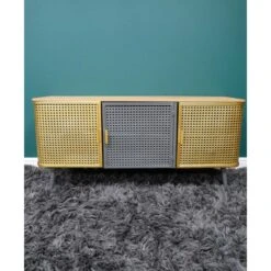 Meshed Metal Low Sideboard -Dining Tables Sales meshed metal low sideboard p77293 127785 zoom