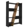 Naples Black & Pine Effect Tall Bookcase