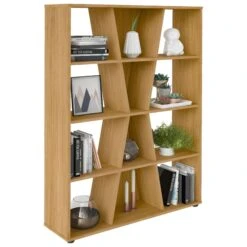 Naples Medium Oak Effect Bookcase -Dining Tables Sales naples medium oak effect bookcase p76394 122576 zoom