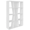 Naples Medium White Bookcase