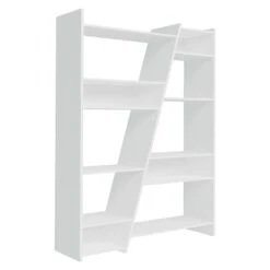 Naples White Tall Bookcase