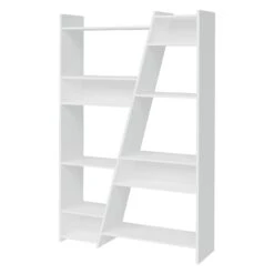 Naples White Tall Bookcase -Dining Tables Sales naples white tall bookcase p76420 122709 zoom