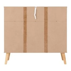 Nordic White Distressed Effect 2 Door 2 Drawer Sideboard -Dining Tables Sales nordic white distressed effect 2 door 2 drawer sideboard p80323 157493 zoom