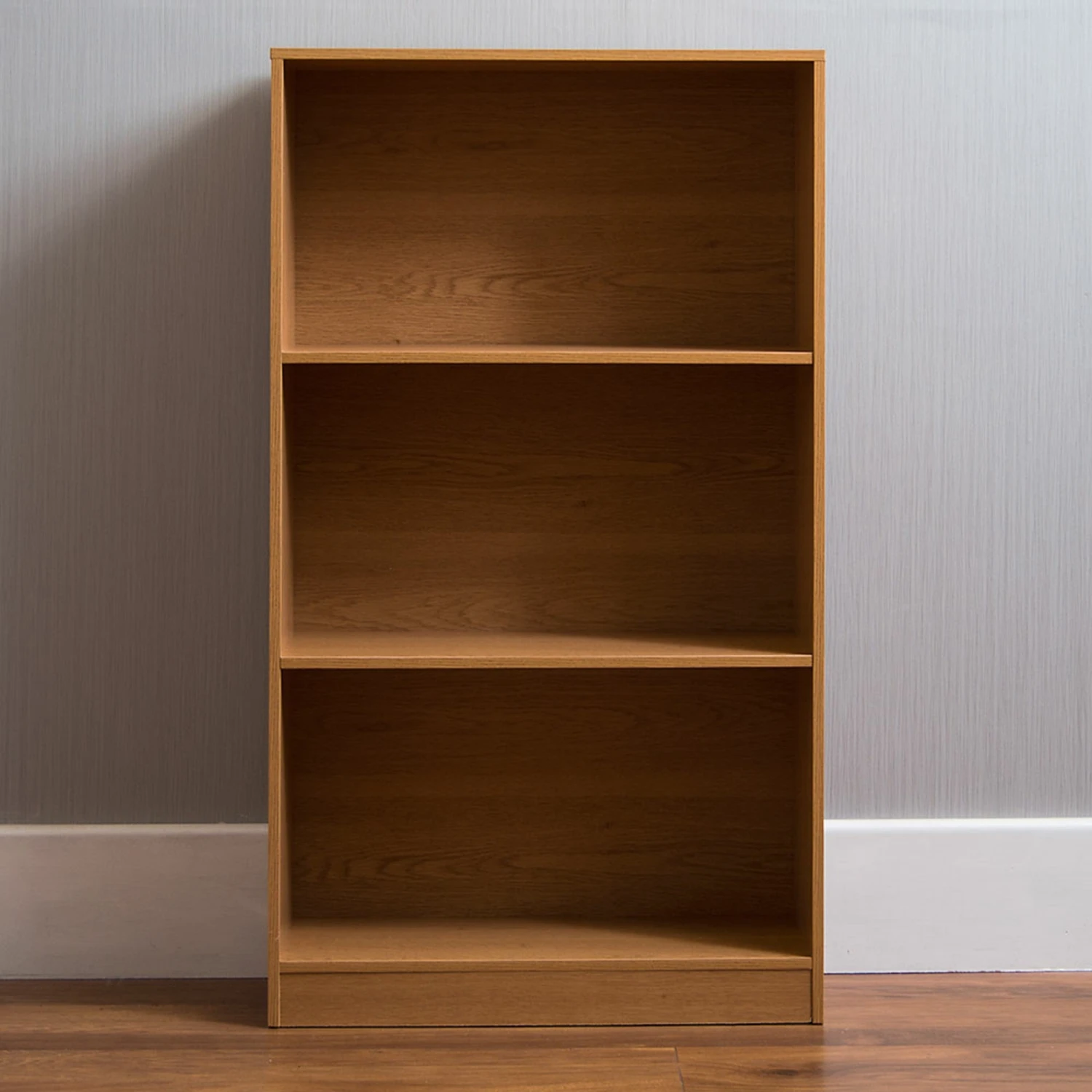 Oak 3 Tier Bookcase 2 Oak 3 Tier Bookcase - Image 2