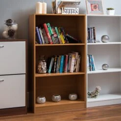 Oak 3 Tier Bookcase 12 Oak 3 Tier Bookcase -Dining Tables Sales oak 3 tier bookcase p53689 70216 zoom