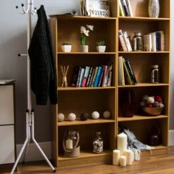 Oak 4 Tier Bookcase -Dining Tables Sales oak 4 tier bookcase p53706 70424 zoom