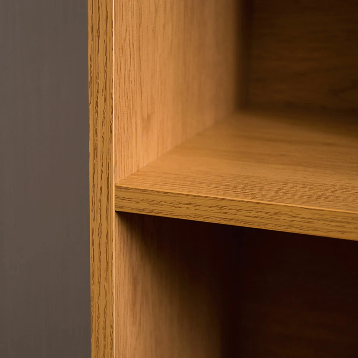 Oak 5 Tier Cube Bookcase 6 Oak 5 Tier Cube Bookcase - Image 6