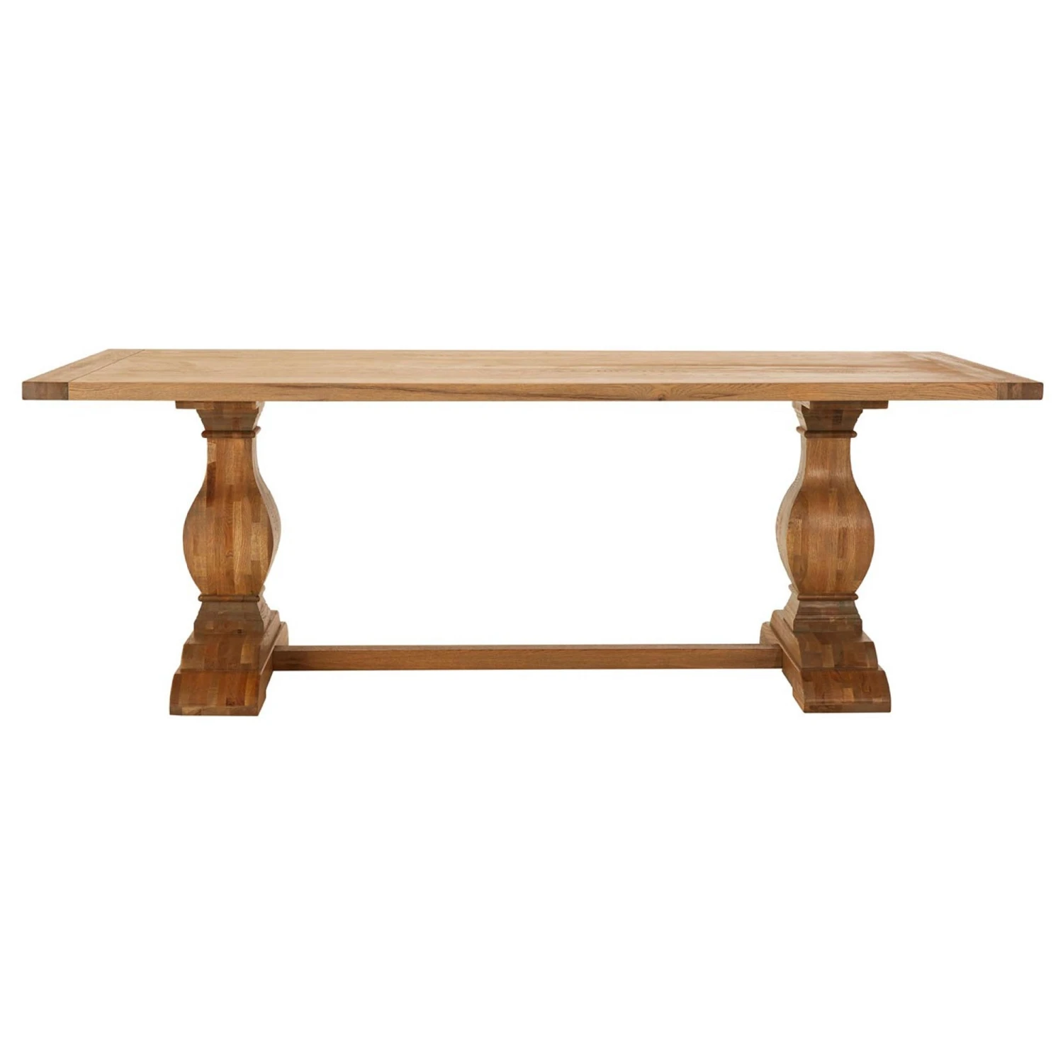 Oak Wood Dining Table 2 Oak Wood Dining Table - Image 2