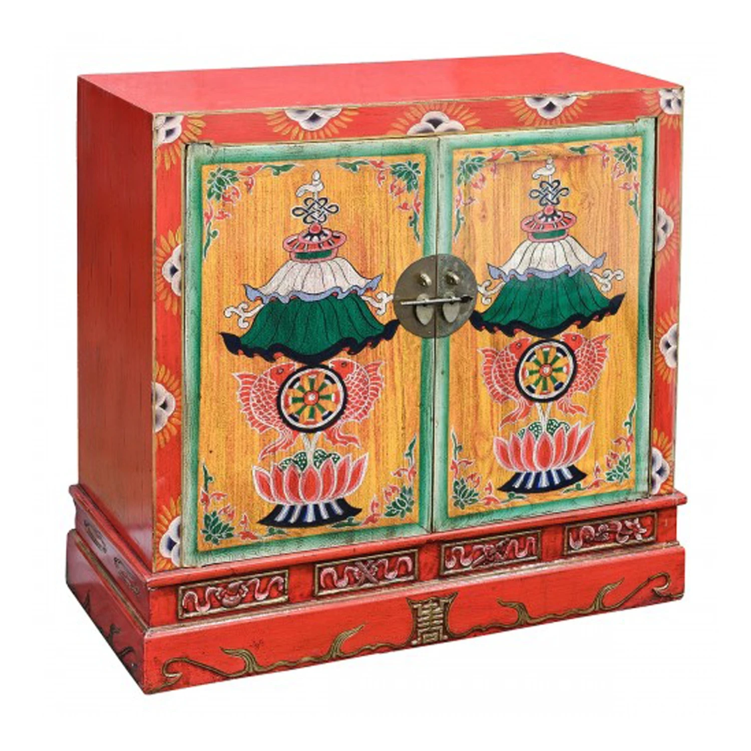 Oriental Style Red Cabinet 1 Oriental Style Red Cabinet