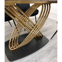 Orion Gold 1.8 Dining Table With Polar White Sintered Stone Top 7 Orion Gold 1.8 Dining Table With Polar White Sintered Stone Top -Dining Tables Sales orion gold 1 8 dining table with polar white sintered stone top p81932 166601 zoom