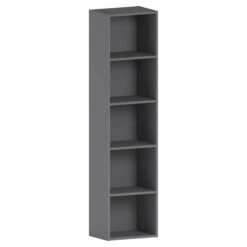Oxford Grey Cube 5 Tier Bookcase
