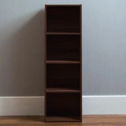 Oxford Walnut 4 Tier Cube Bookcase -Dining Tables Sales oxford walnut 4 tier cube bookcase p53725 70703 zoom