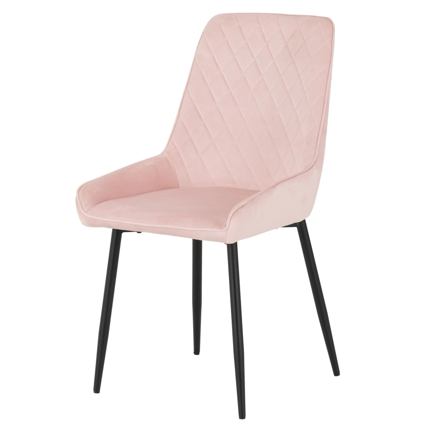 Quebec Medium Oak Straight Edge Dining Set With Baby Pink Avery Chairs 3 Quebec Medium Oak Straight Edge Dining Set With Baby Pink Avery Chairs - Image 3