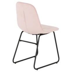 Quebec Medium Oak Straight Edge Dining Set With Baby Pink Lukas Chairs -Dining Tables Sales quebec medium oak straight edge dining set with baby pink lukas chairs p76768 124984 zoom