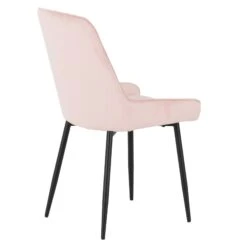 Quebec Medium Oak Wave Edge Dining Set With Baby Pink Avery Chairs -Dining Tables Sales quebec medium oak wave edge dining set with baby pink avery chairs p76726 124588 zoom