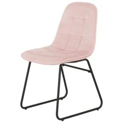 Quebec Medium Oak Wave Edge Dining Set With Baby Pink Lukas Chairs -Dining Tables Sales quebec medium oak wave edge dining set with baby pink lukas chairs p76730 124632 zoom