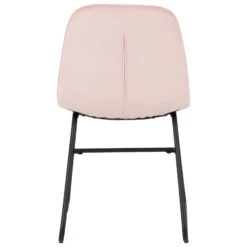 Quebec Medium Oak Wave Edge Dining Set With Baby Pink Lukas Chairs -Dining Tables Sales quebec medium oak wave edge dining set with baby pink lukas chairs p76730 124636 zoom