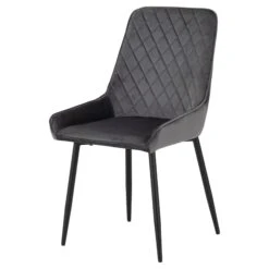 Quebec Medium Oak Wave Edge Dining Set With Grey Velvet Avery Chairs -Dining Tables Sales quebec medium oak wave edge dining set with grey velvet avery chairs p76728 124602 zoom