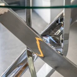 Ramsey Round Glass Dining Table -Dining Tables Sales ramsey round glass dining table p83922 174567 zoom