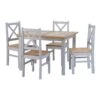 Salvador Grey 1+4 Tile Top Dining Set
