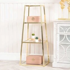Small Logan Gold Ladder Display Unit -Dining Tables Sales small logan gold ladder display unit p72254 178797 zoom