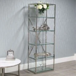 Steel Cross Back Design Bookcase