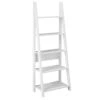 Tiva Ladder White Bookcase