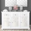Torino White Wood 3 Door And 3 Drawer Sideboard
