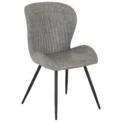 Treviso Light Oak Dining Set With Grey Faux Leather Quebec Chairs -Dining Tables Sales treviso light oak dining set with grey faux leather quebec chairs p84426 176974 zoom