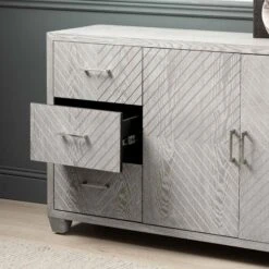 Venus 3 Drawer 2 Door Grey Sideboard 11 Venus 3 Drawer 2 Door Grey Sideboard -Dining Tables Sales venus 3 drawer 2 door grey sideboard p81309 178702 zoom