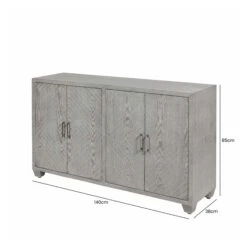 Venus 4 Door Sideboard Grey -Dining Tables Sales venus 4 door sideboard grey p81307 163258 zoom