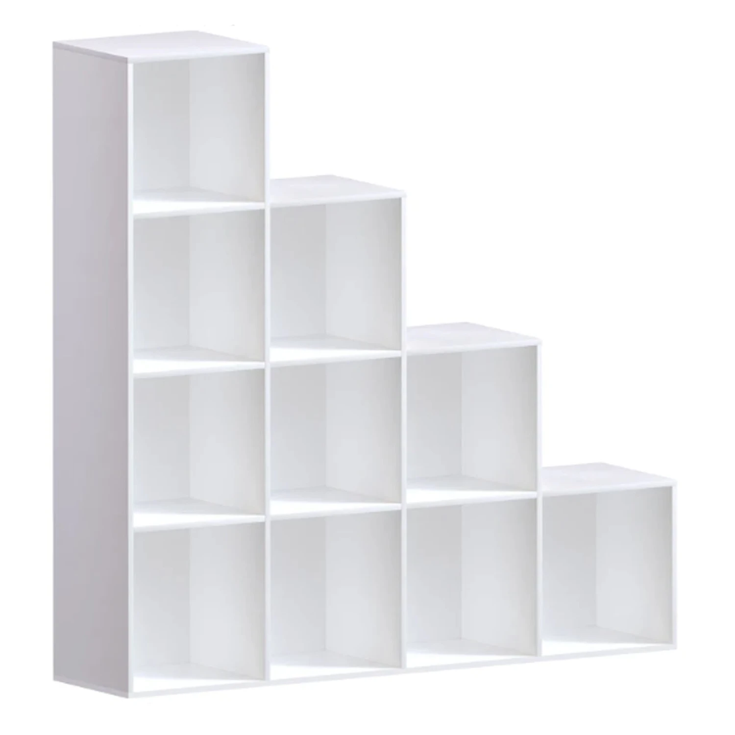 Vida Designs Durham 10 Cube Staircase Storage Unit - White 2 Vida Designs Durham 10 Cube Staircase Storage Unit - White - Image 2