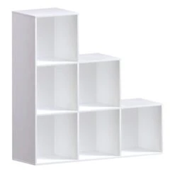Vida Designs Durham 6 Cube Staircase Storage Unit - White